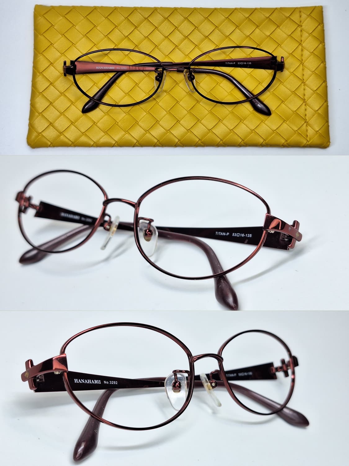 일본 사바에 하우스 HANAHARU No.3292 꽃무늬 티타늄 안경테 상품이미지2