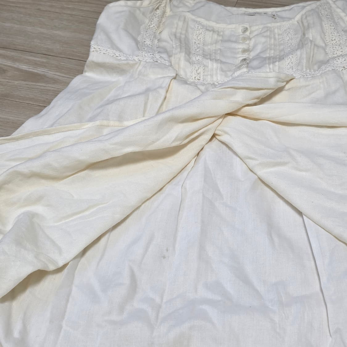 스즈코 모리걸st 레이스 아이보리 슬리브리스 캉캉 롱원피스 상품이미지9