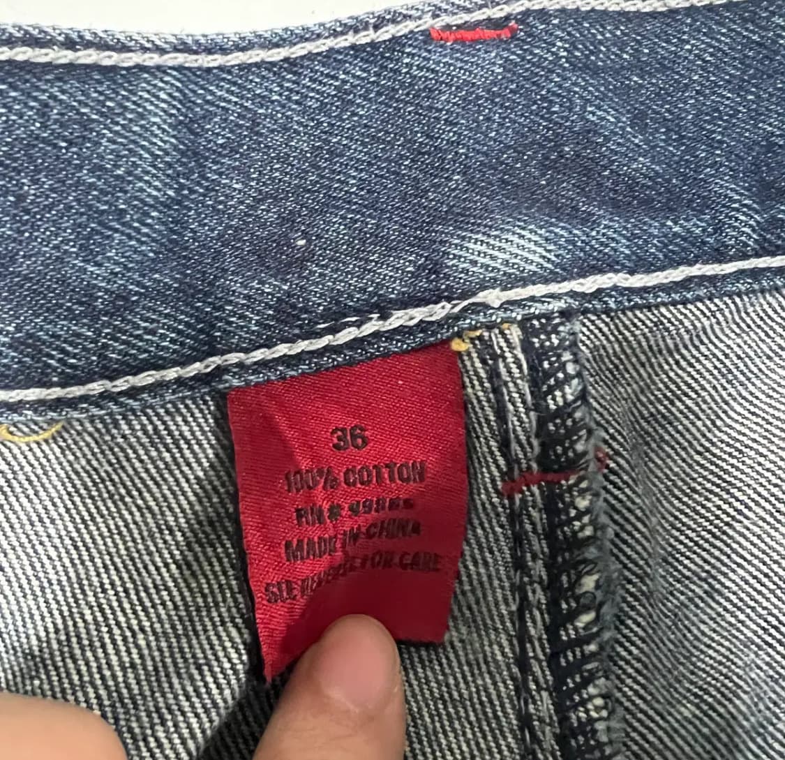 SOHK 스쿨오브하드낙 올드스쿨 패치 데님팬츠(36 상품이미지6