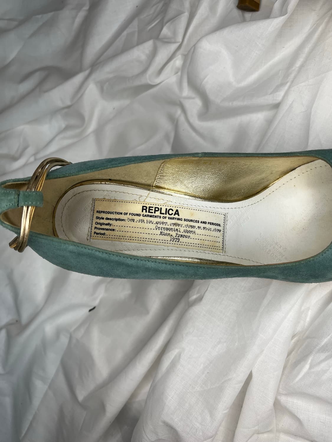 메종 마르지엘라 레플리카 스웨이드 펌프스 상품이미지4