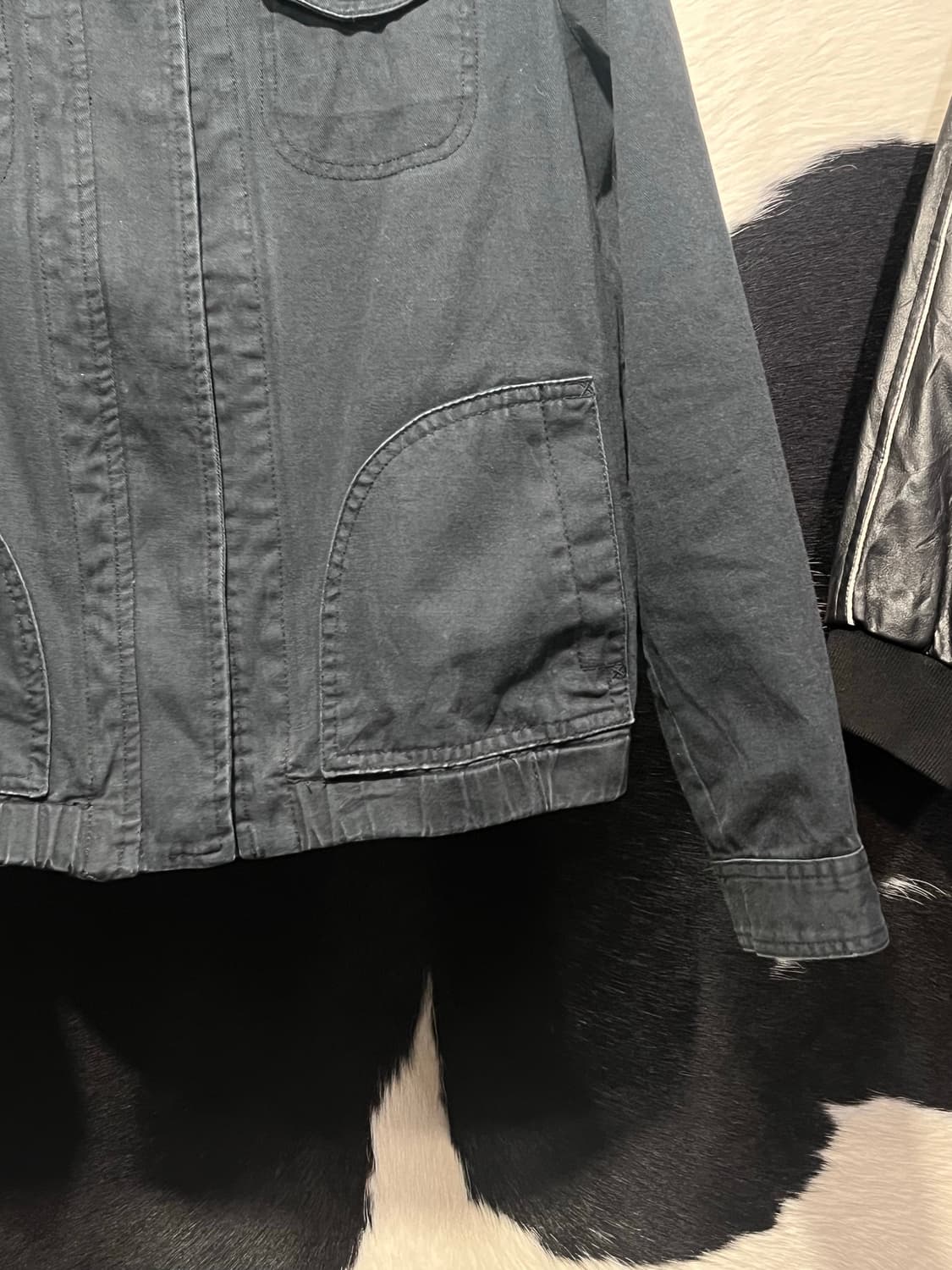 네이비 포켓 워크 자켓 상품이미지5