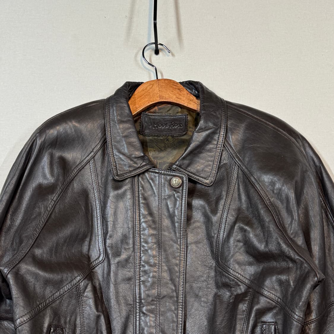 L) mode ross 양가죽 블루종 봄버 자켓 상품이미지3