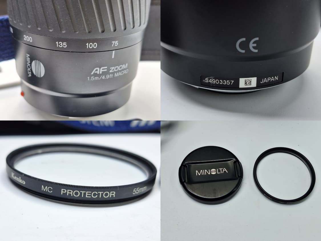 빈티지 필름카메라 풀세트/미놀타 a7700i 75-300mm 망원렌즈 상품이미지6