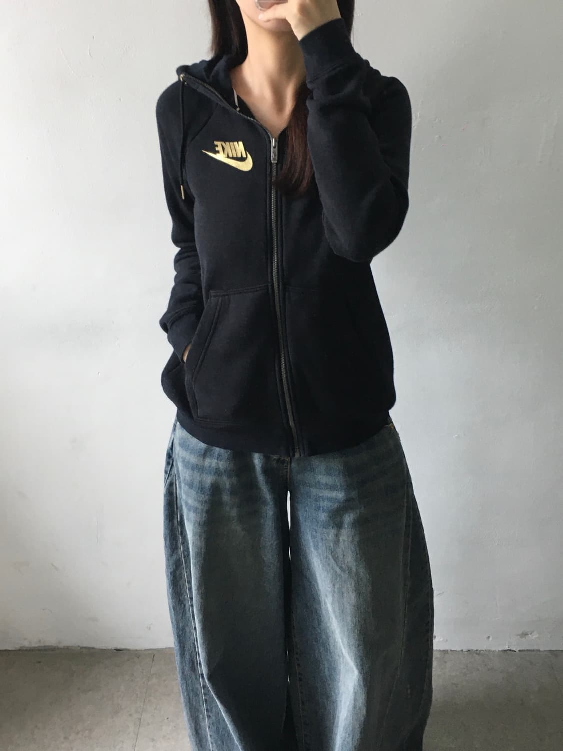 나이키 퓨추라 백프린팅 후드집업 상품이미지1