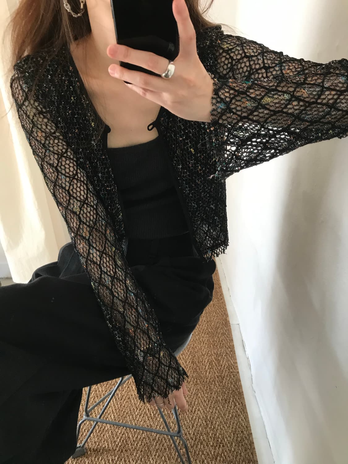 color mesh cardigan 상품이미지2