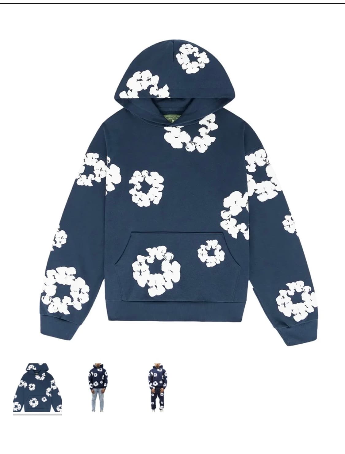 데님티어스 후드티 네이비 상품이미지1