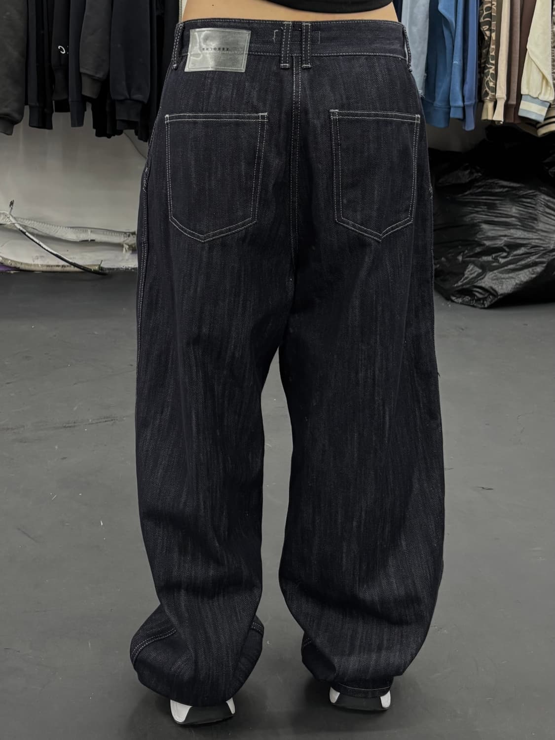 워시드 와이드 데님 팬츠 상품이미지4