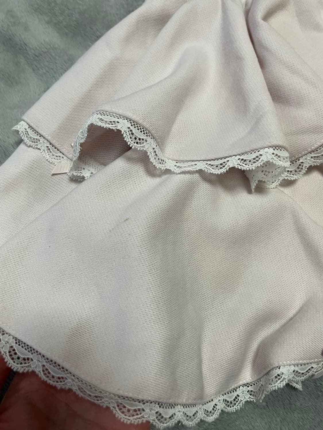 양산형 지뢰계 lizlisa 리즈리사 리본 파카 후드 셋업 상품이미지5