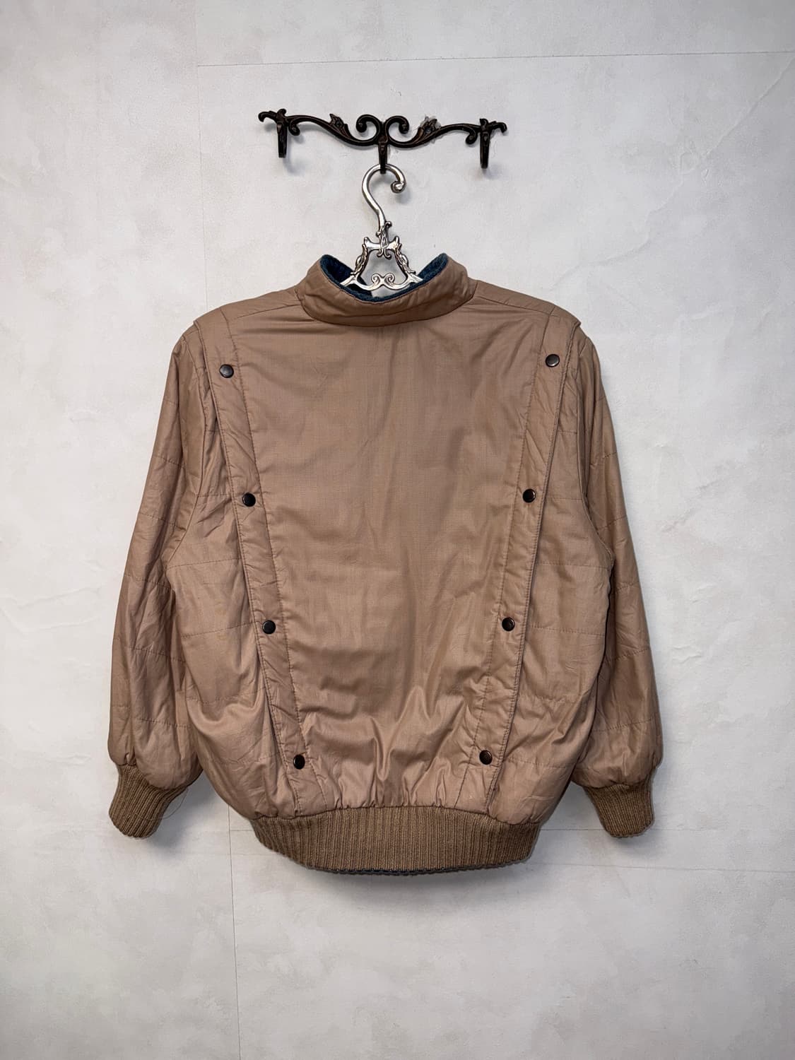 Pink blue nordic reversible knit zipup 상품이미지6