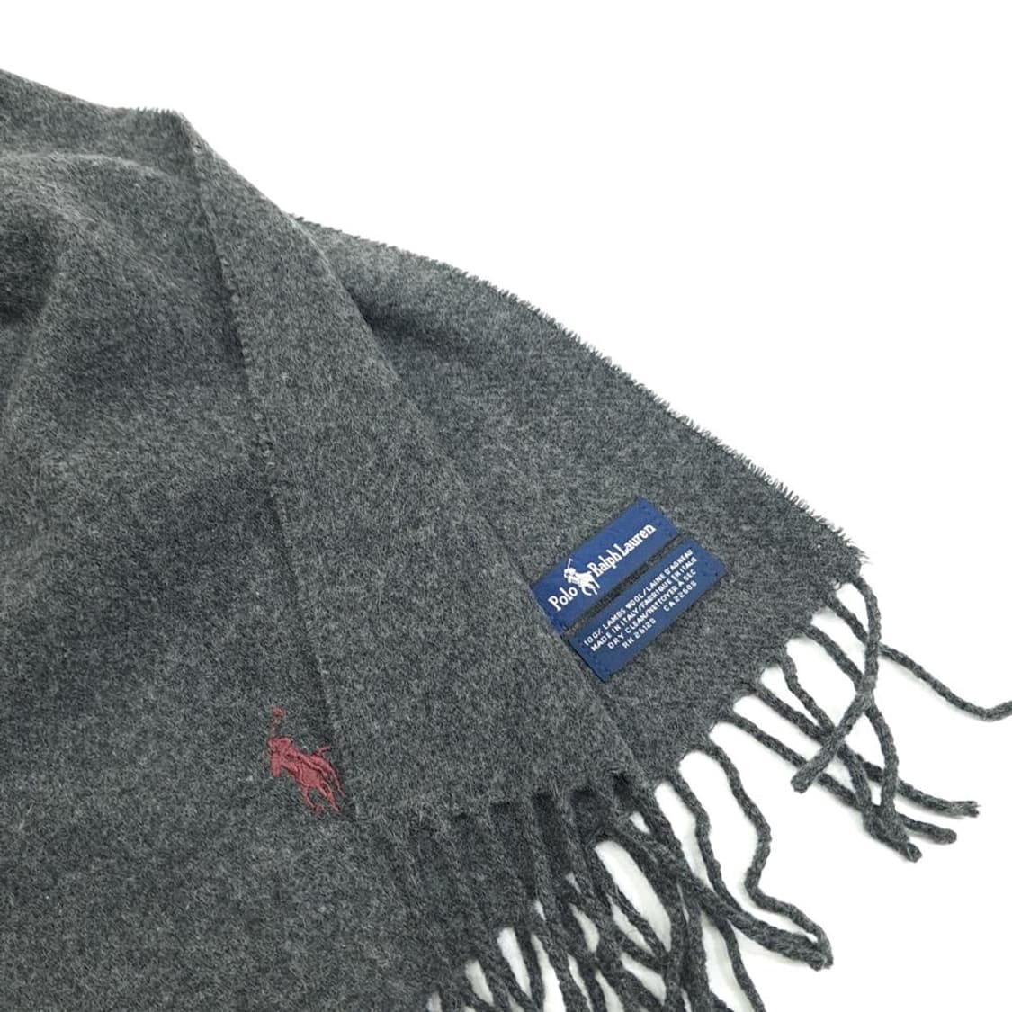 폴로 랄프로렌 그레이 램스울 목도리 머플러 (MZ528) 상품이미지3