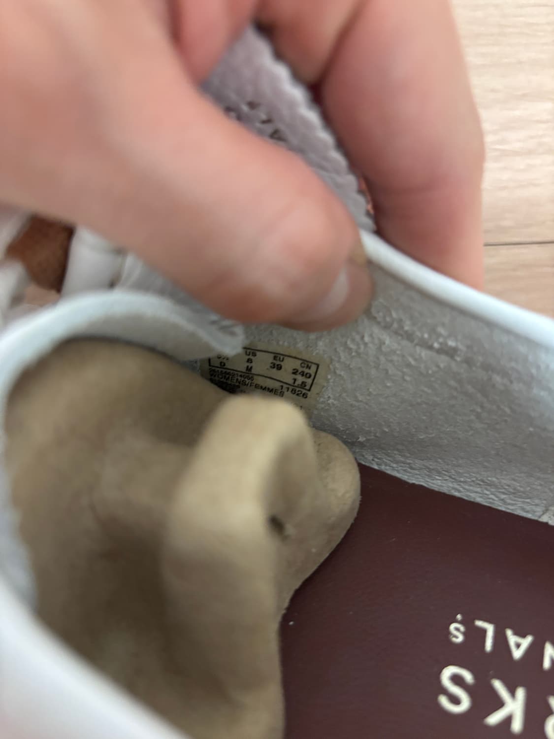 새상품) 240 클락스 왈라비 화이트 상품이미지6