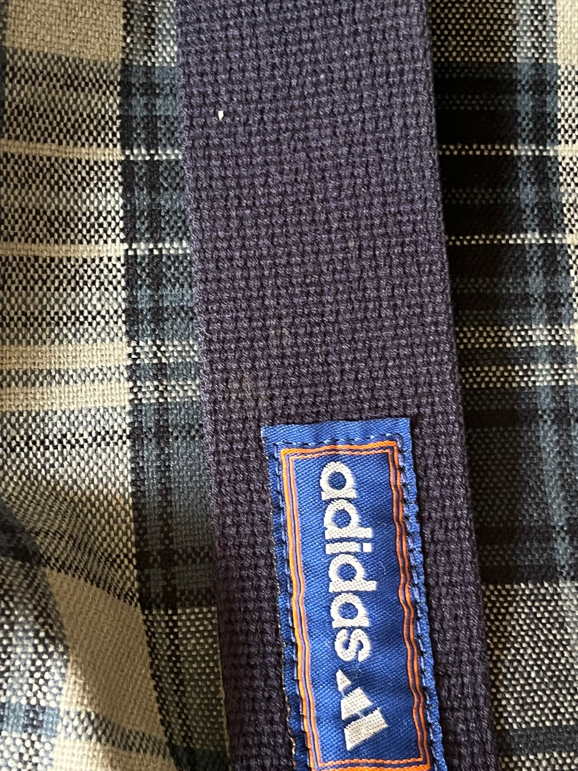 90s 아디다스 빈티지 체크 럭색 백팩 가방 상품이미지3