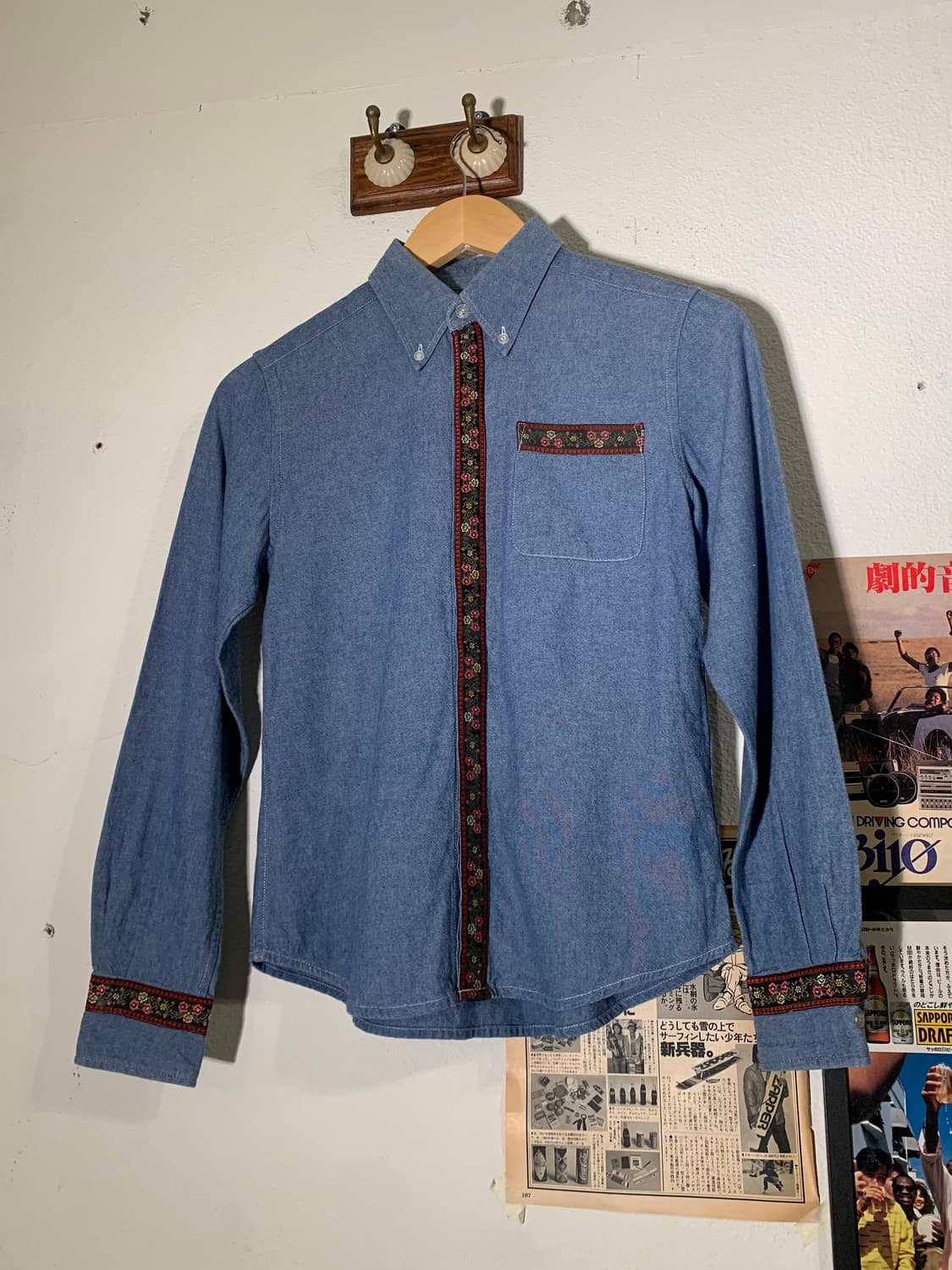 빔즈보이 플라워 패턴 셔츠 상품이미지1