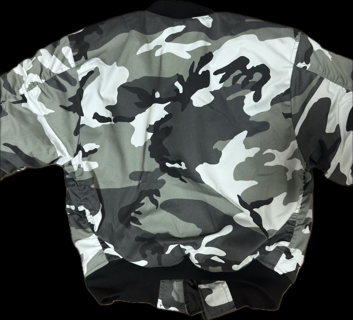 스노우 카모 MA-1 상품이미지2