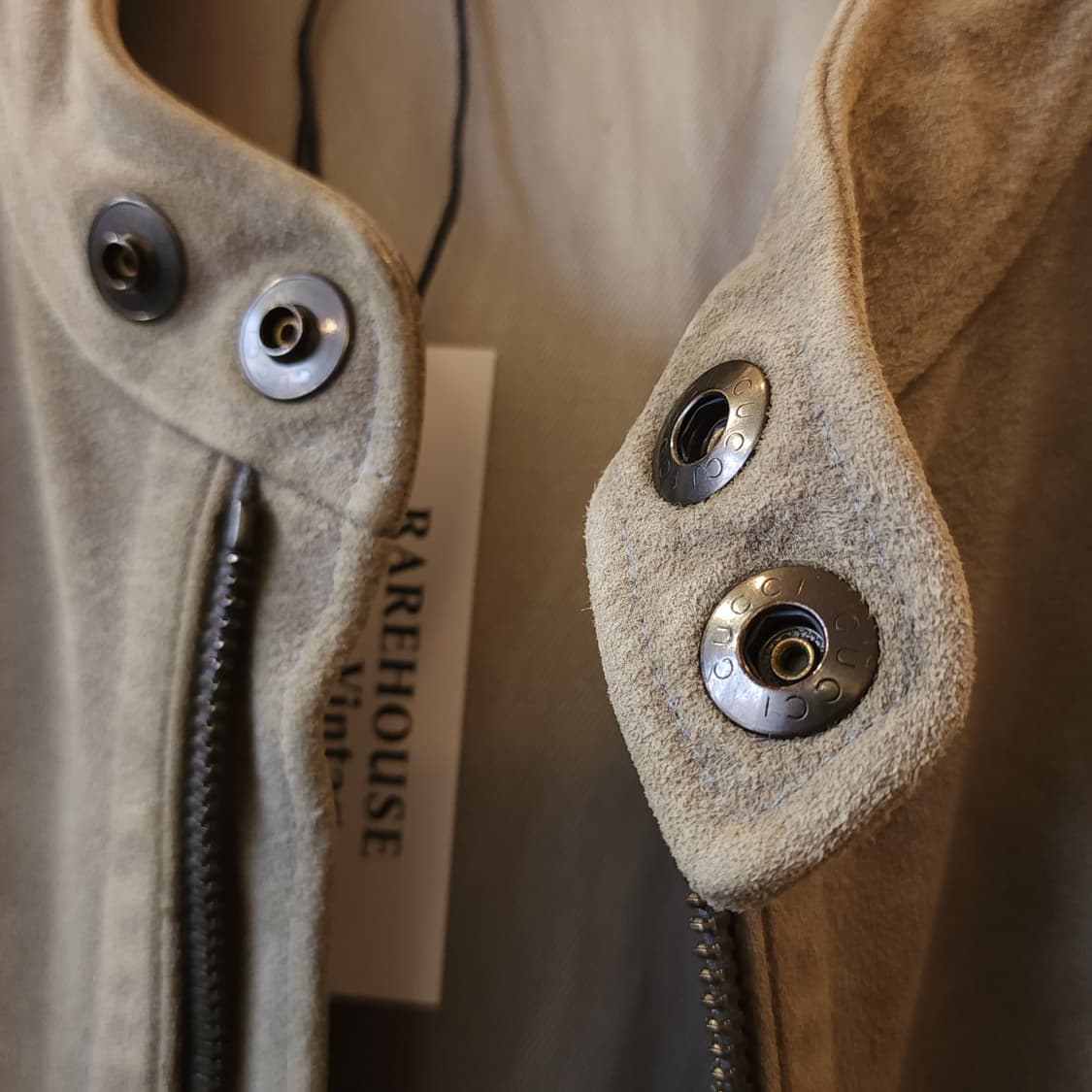 구찌 톰포드 카우하이드 스웨이드 바이커 레더 자켓 56 상품이미지4