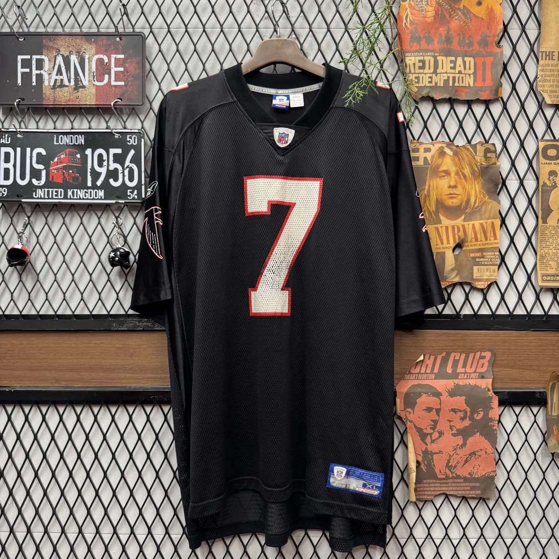00s 리복 X NFL 온 필드 팰컨스 마이클 빅 저지 블랙 상품이미지3