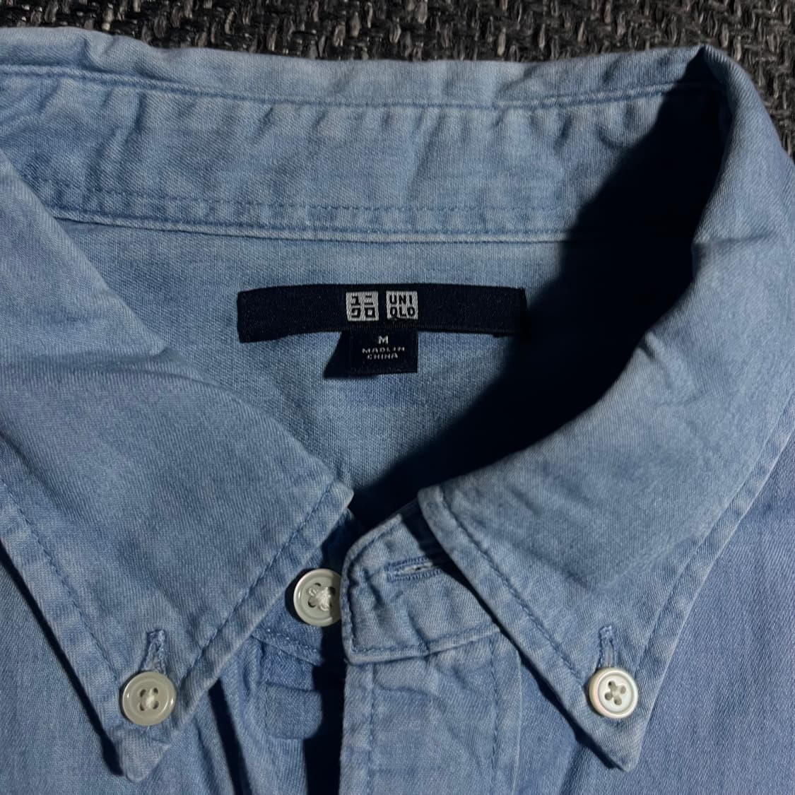 [M] UNIQLO 유니클로 데님 셔츠 상품이미지4
