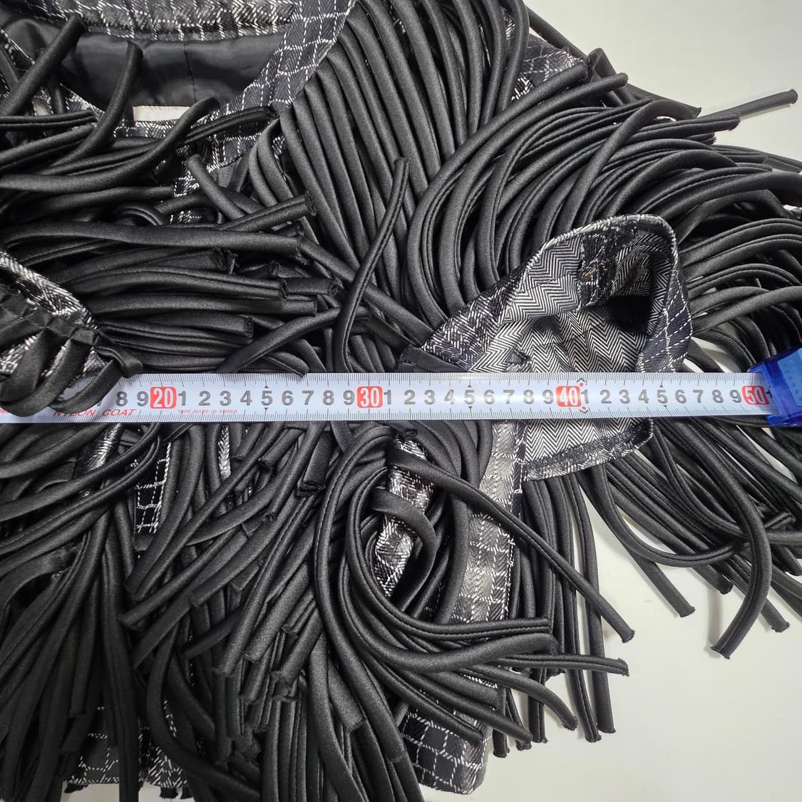 0774 [HOW AND WHAT]블랙 프린지 자켓 / 블랙 / XS 상품이미지5