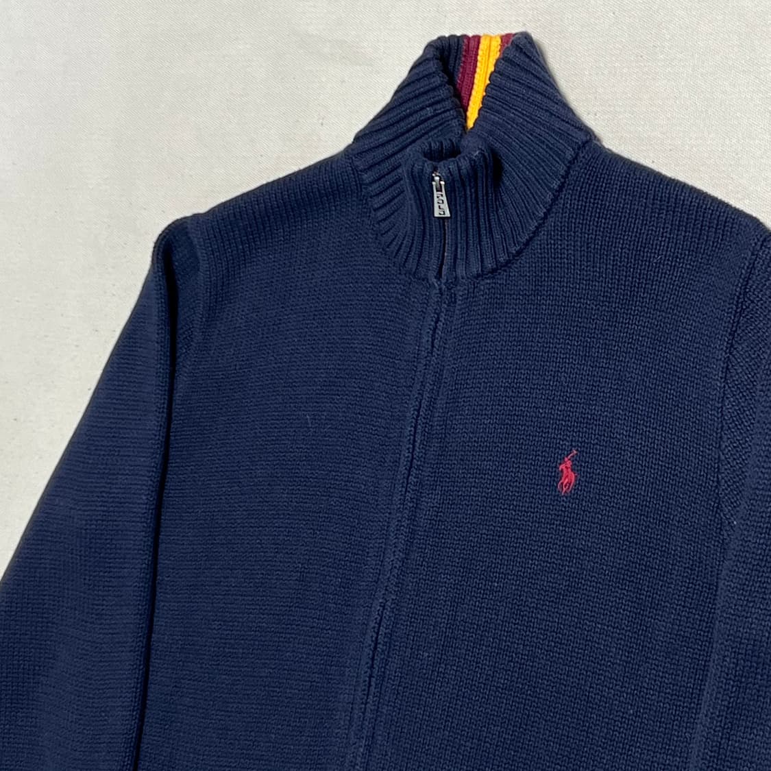 XL 폴로랄프로렌 네이비 니트 집업 상품이미지1