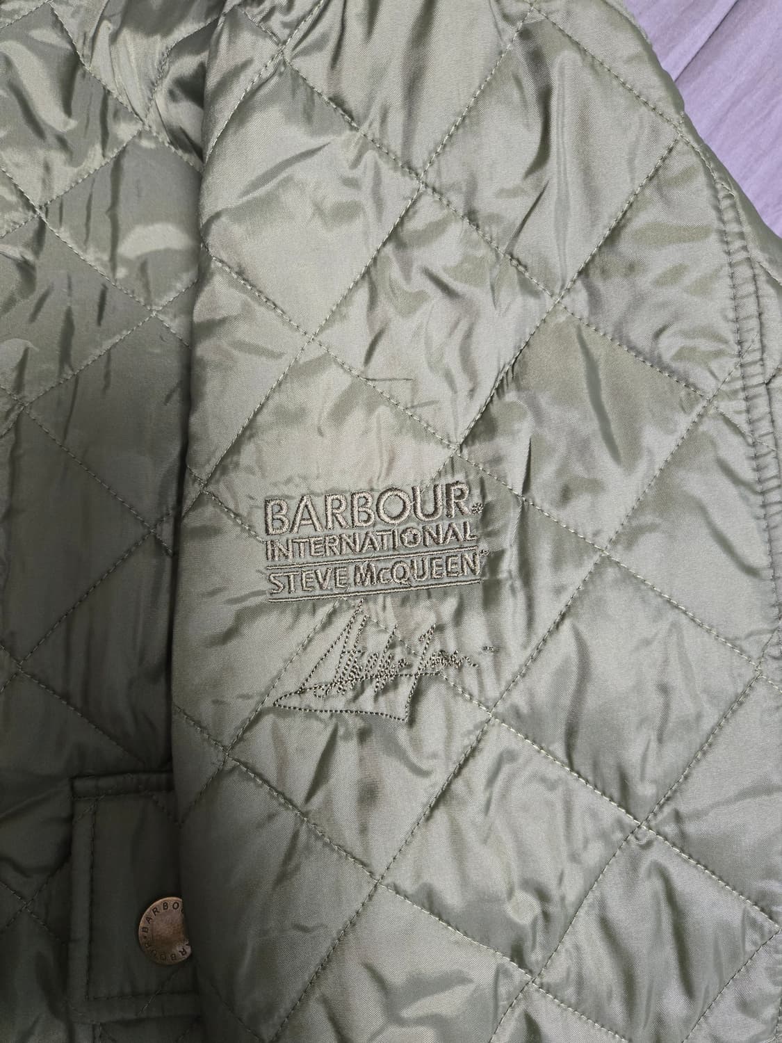바버 barbour 스티브맥퀸 퀼팅 점퍼 M 상품이미지7