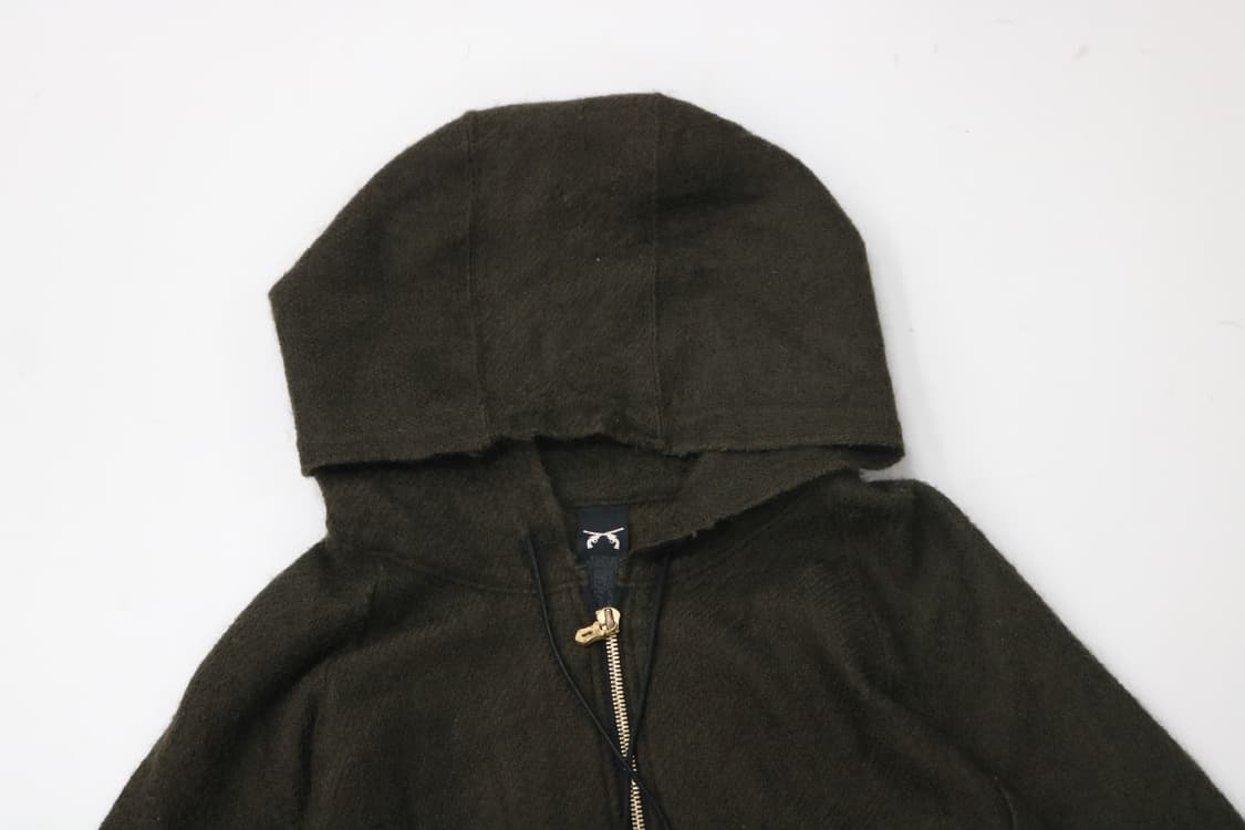 로어 roar 빈티지 앙고라 혼방 다크 브라운 후드 집업 (0) 상품이미지3