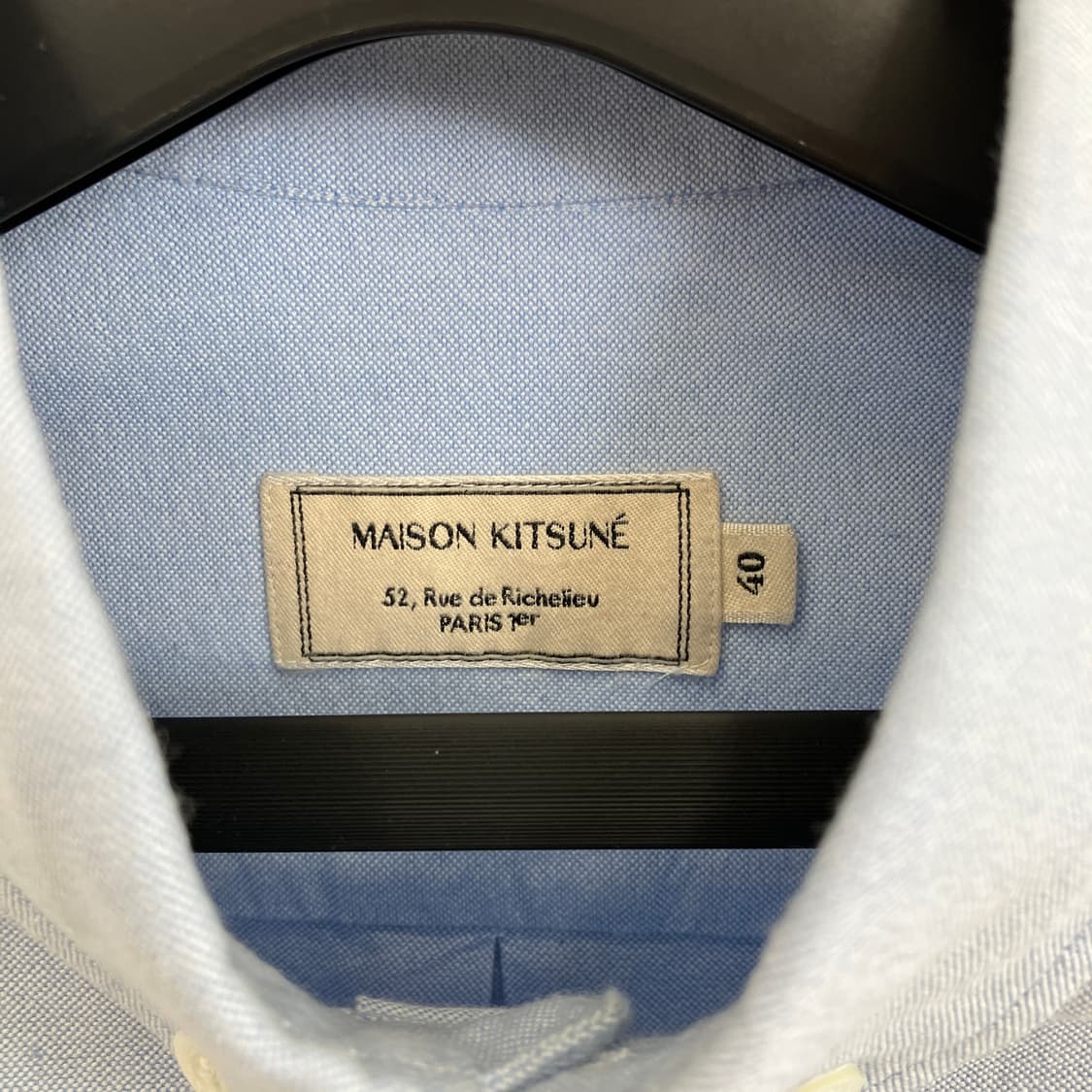 메종키츠네 트리플 컬러 폭스 옥스포드 셔츠 상품이미지3