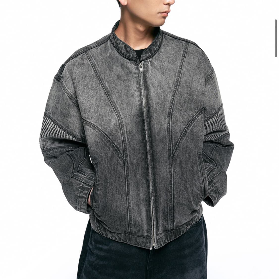 INSILENCE 인사일런스 스모킹 페이드 데님 자켓 (L) 새상품급 상품이미지2