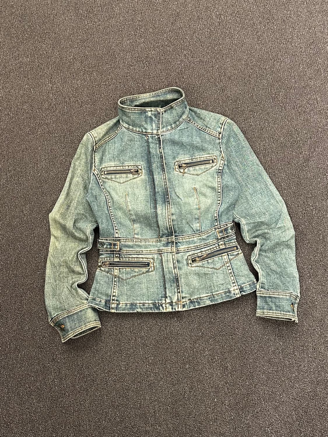 2)KUMIKYOKU vintage 여성 트러커 데님자켓 상품이미지2