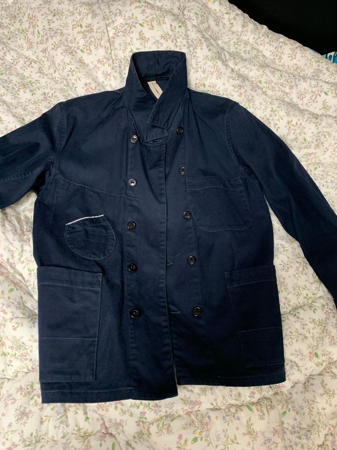 Coherence 코히어런스 kees 네이비 더블 워크자켓 M 상품이미지4