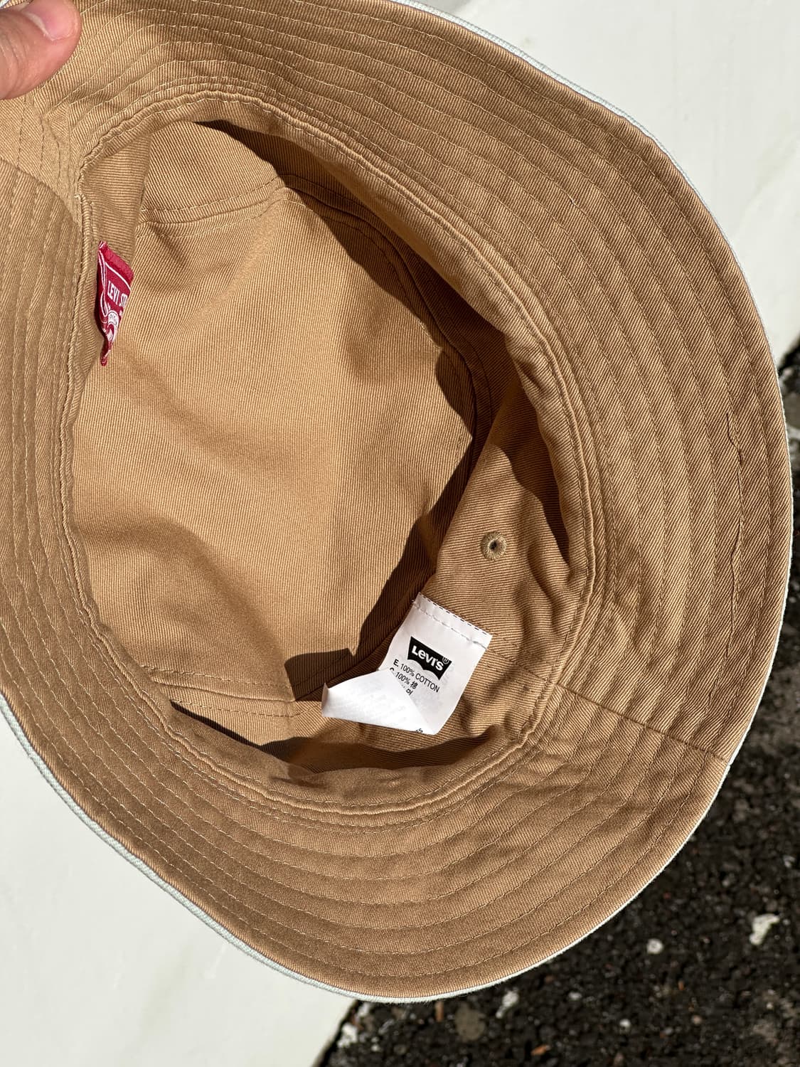 [L] 리바이스 연청 워싱 버킷햇 모자 상품이미지6