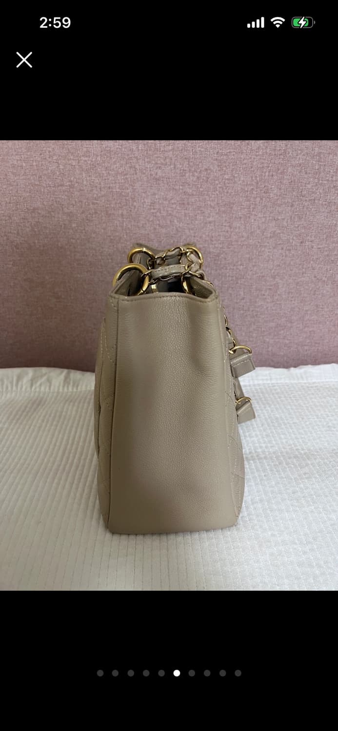 정품 샤넬 캐비어 그랜드샤핑 금장 상품이미지6