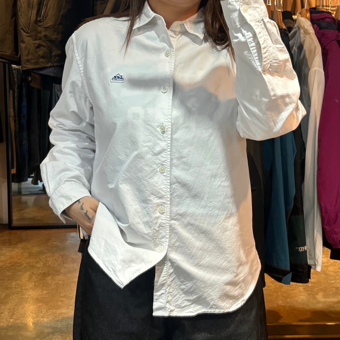 Lee 화이트 셔츠 상품이미지1