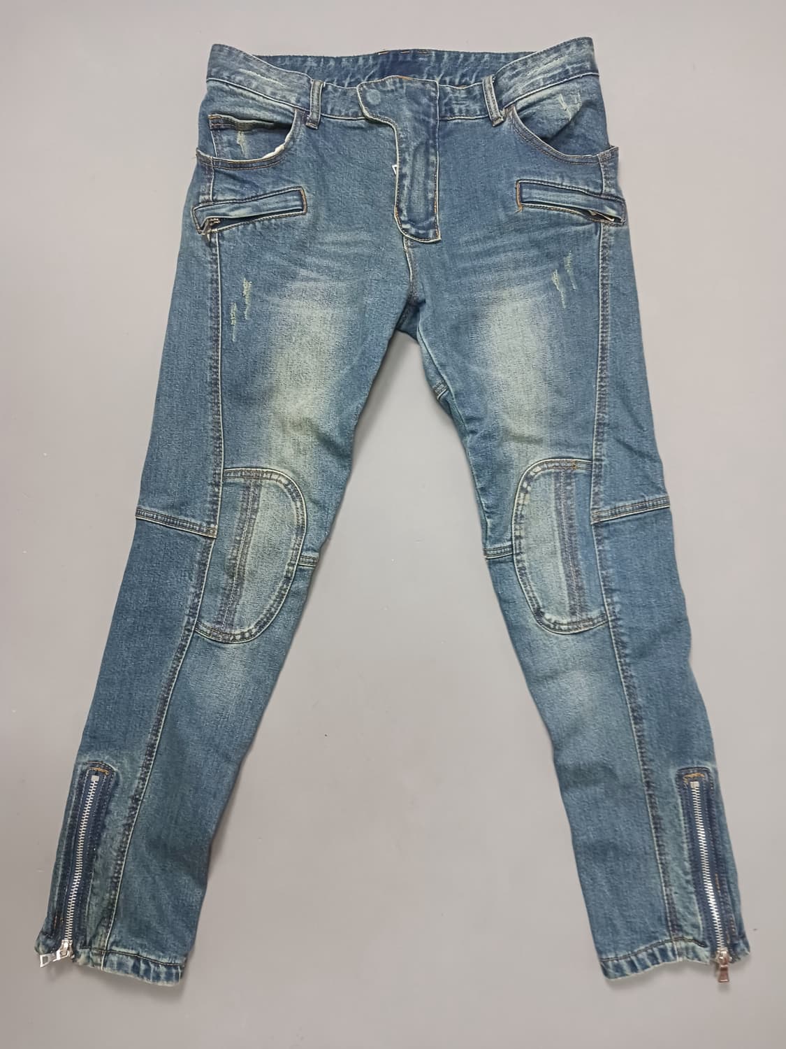 [32] 발망 지퍼디자인 바이커진 청바지 상품이미지1