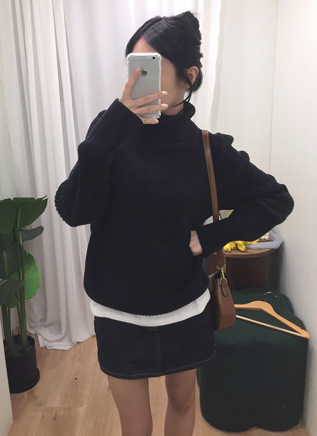 여성 폴로 목폴라 니트 95~100  상품이미지1