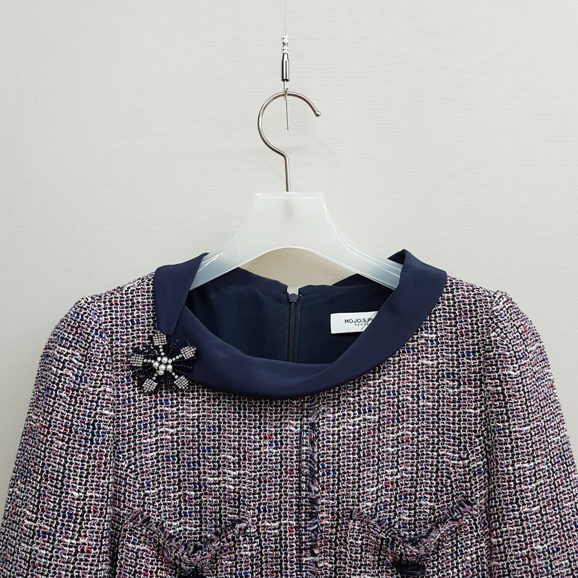 모조에스핀 트위드 원피스 55사이즈 상품이미지2