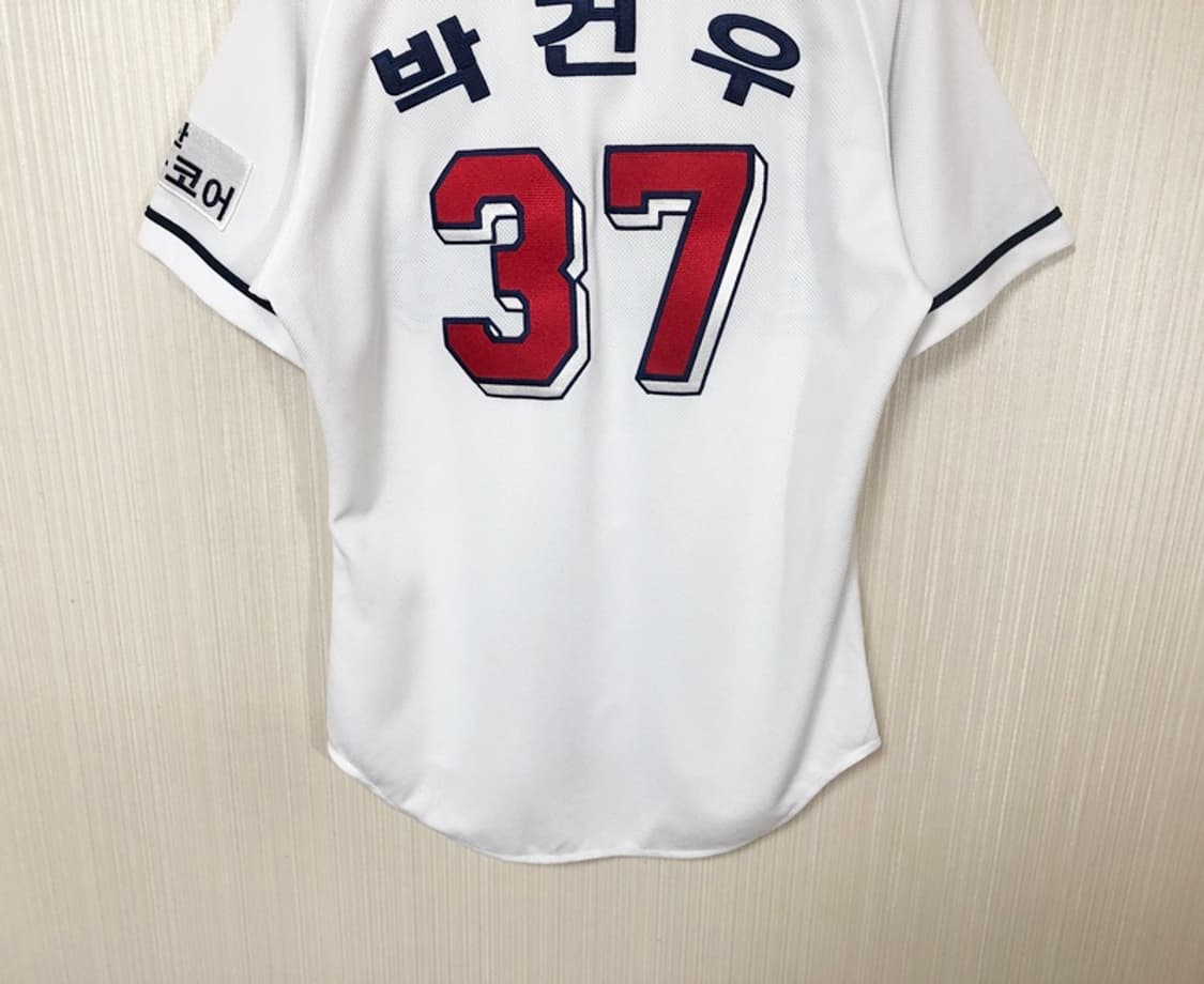 KBO 필라 두산베어스 어센틱 홈유니폼/져지 90 #37 박건우 상품이미지10