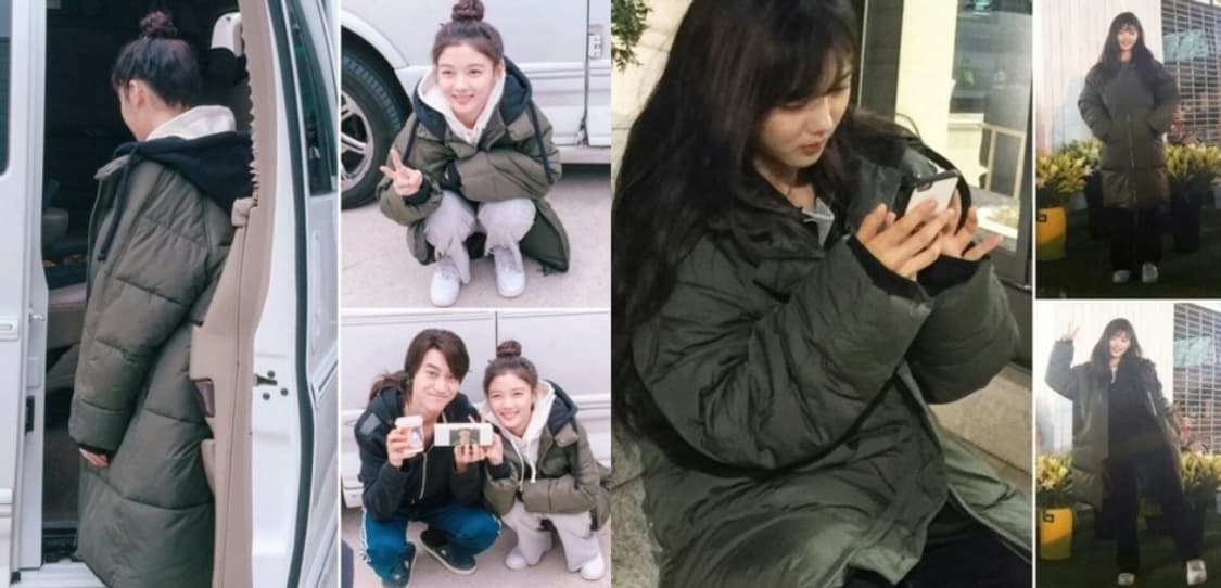 급처상태좋음!HUM 흄 오리털 롱패딩 오버사이즈 럭키슈에뜨st나이키st 상품이미지2