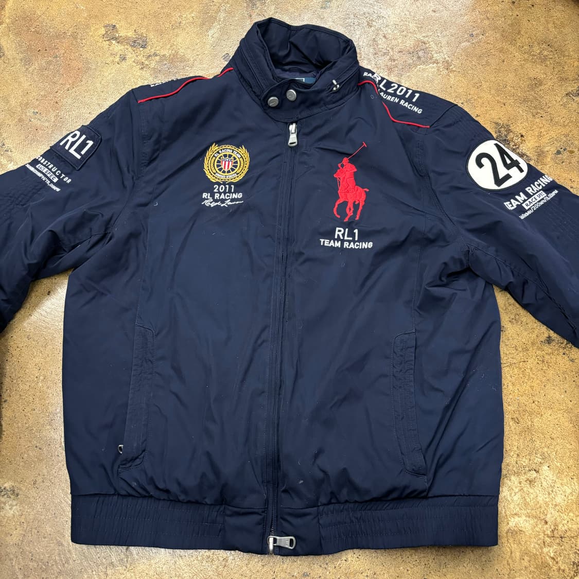 폴로 랄프로렌 네이비 빅포니 레이싱 자켓 상품이미지3