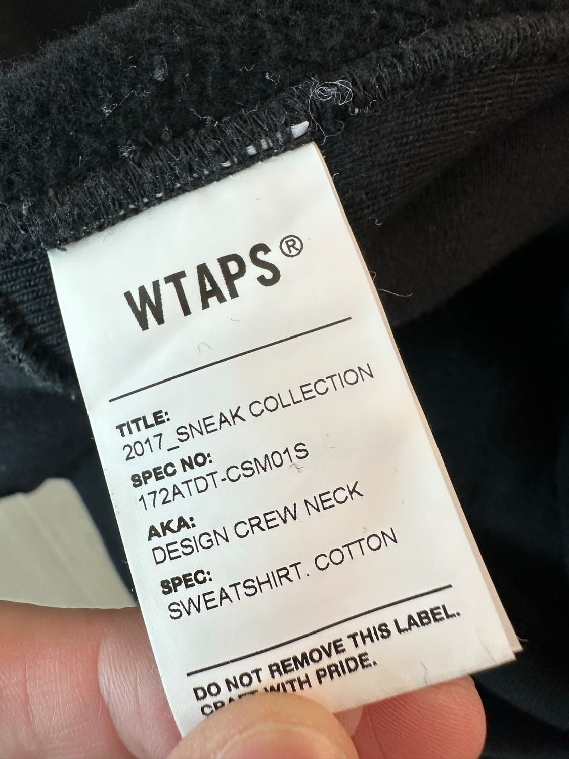 17 wtaps 더블탭스 디자인 스웻셔츠 맨투맨 xl 상품이미지4