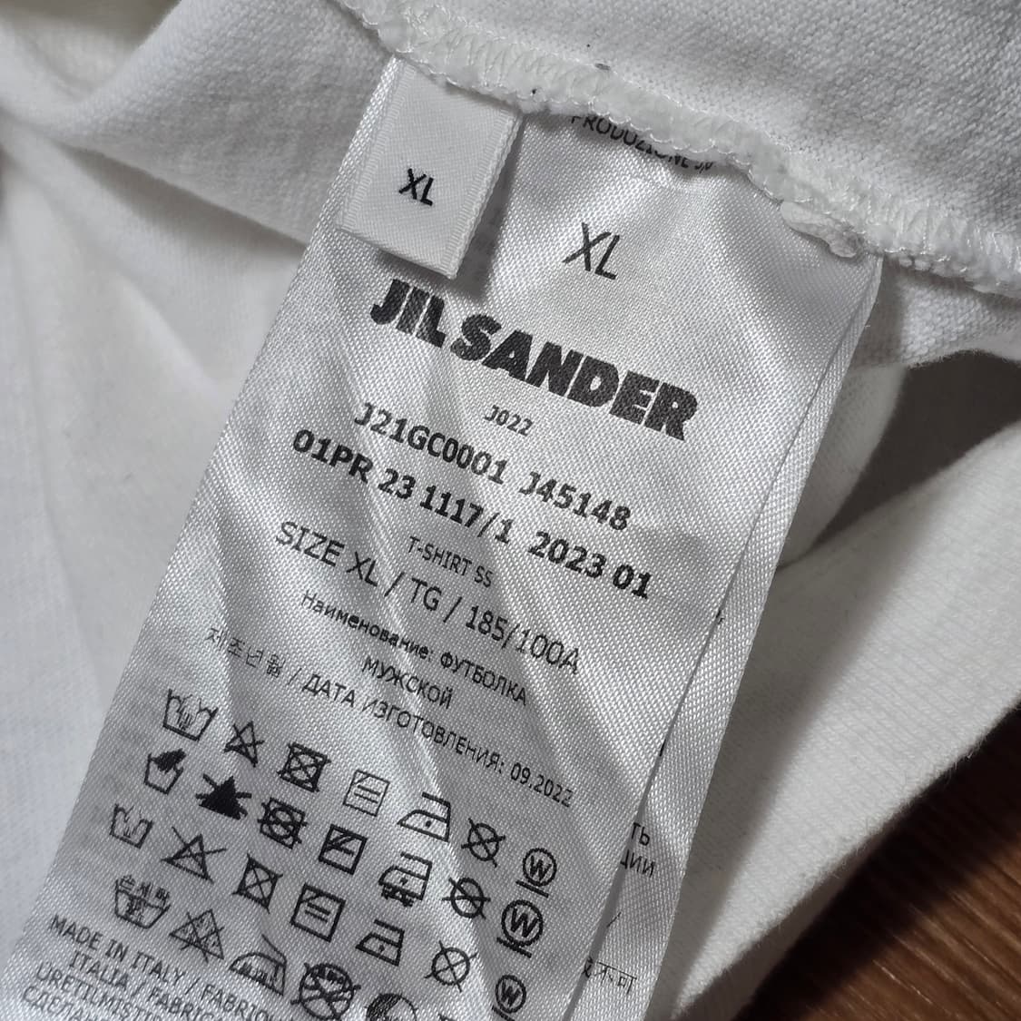 Jil sander 질샌더 로고 반팔 티셔츠 XL 상품이미지3