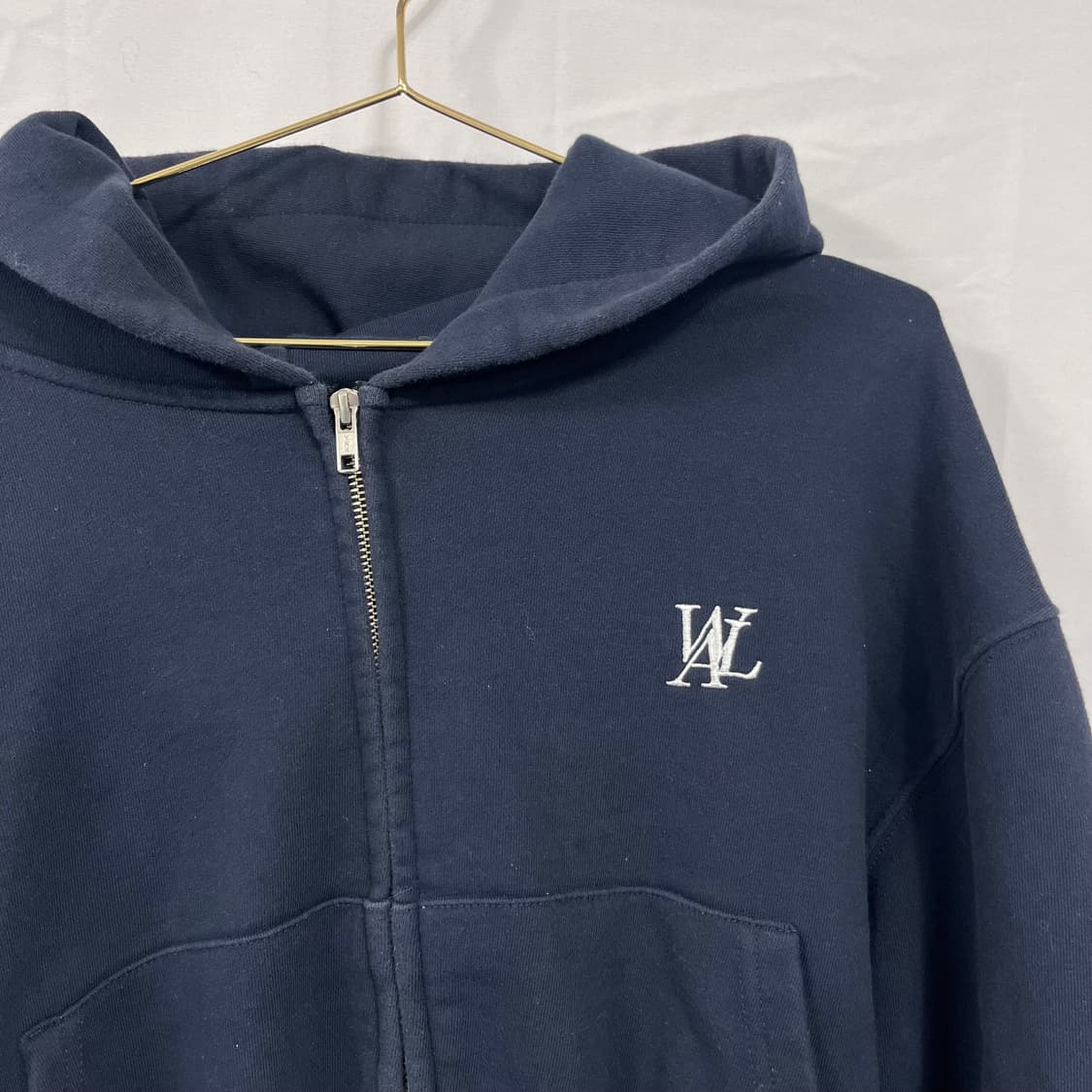 우알롱 시그니처 크롭 후드집업 상품이미지3