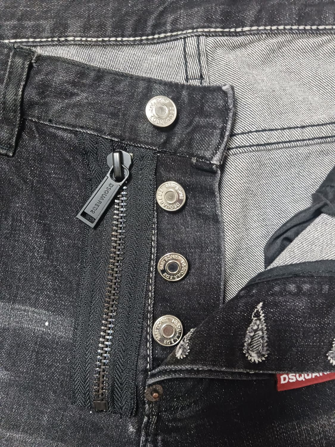 [30] 디스퀘어드2 앞지퍼 데미지 쿨가이 블랙진 청바지 상품이미지6