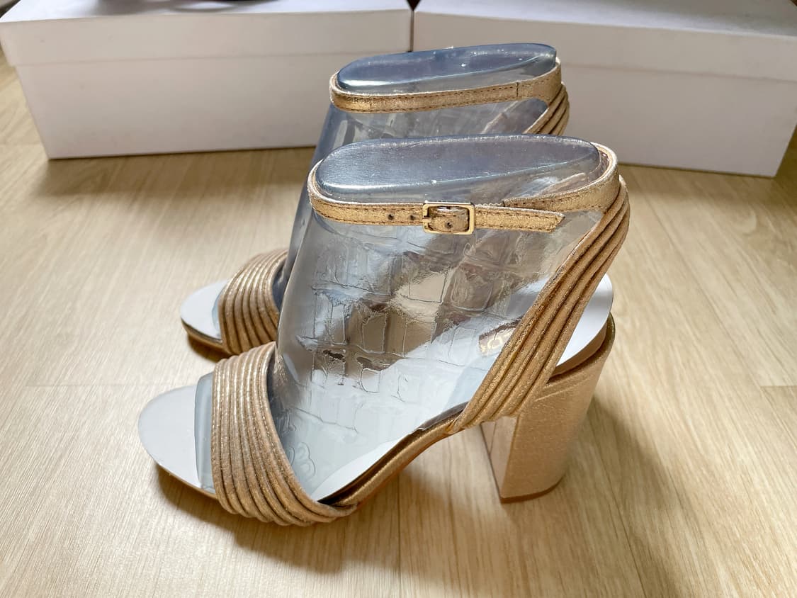 [새상품] ALDO 알도 골드 스트랩 샌들 럭셔리 파티룩 상품이미지3