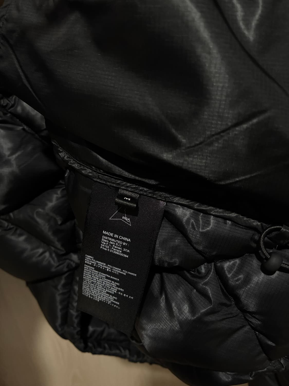 로아 라이트다운 자켓 블랙 상품이미지3