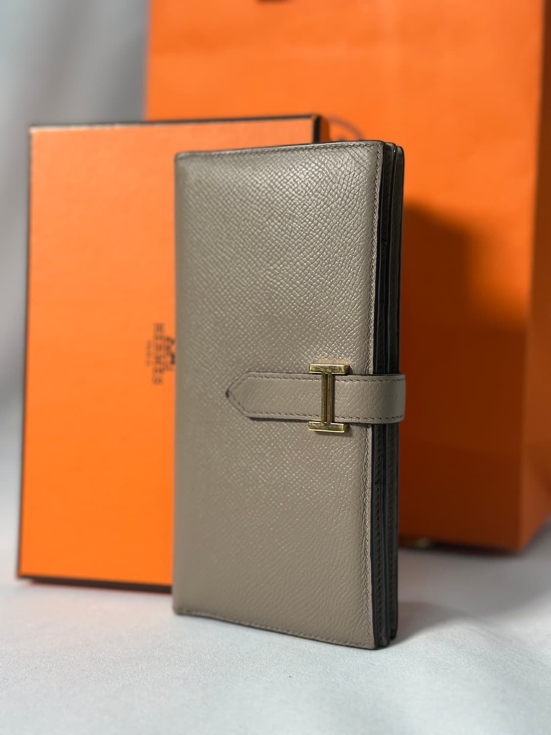 에르메스 베안 에토프 금장 장지갑 상품이미지2