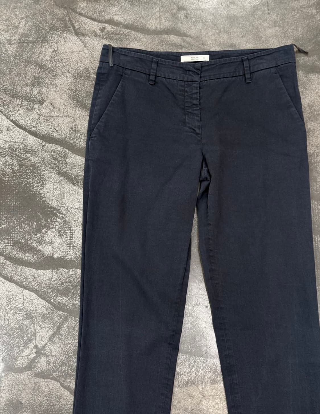 프라다 코튼 스트레치 로우라이즈 컴포트 팬츠  상품이미지2