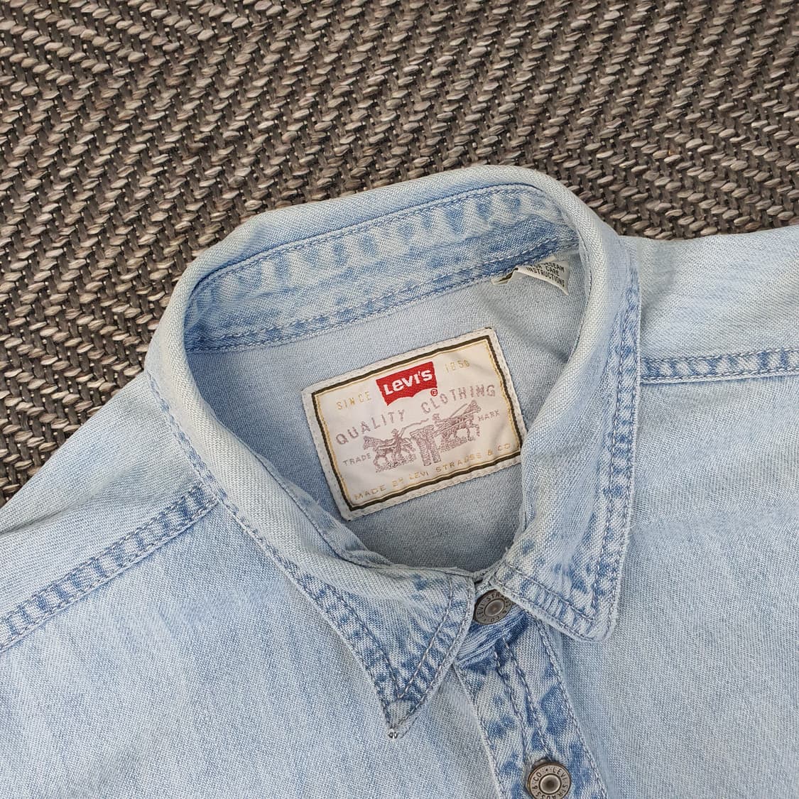 리바이스 오버핏 데님 청남방 남자110 상품이미지2