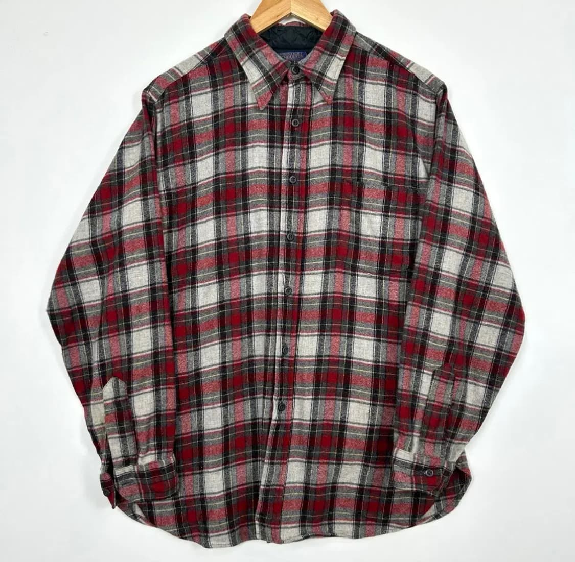 80-90s Pendleton 펜들턴 체크 울 셔츠 상품이미지1