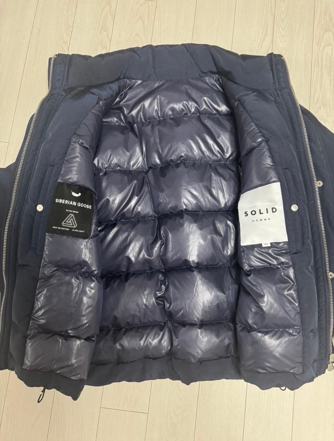 솔리드옴므 125패딩 네이비 52사이즈 상품이미지3