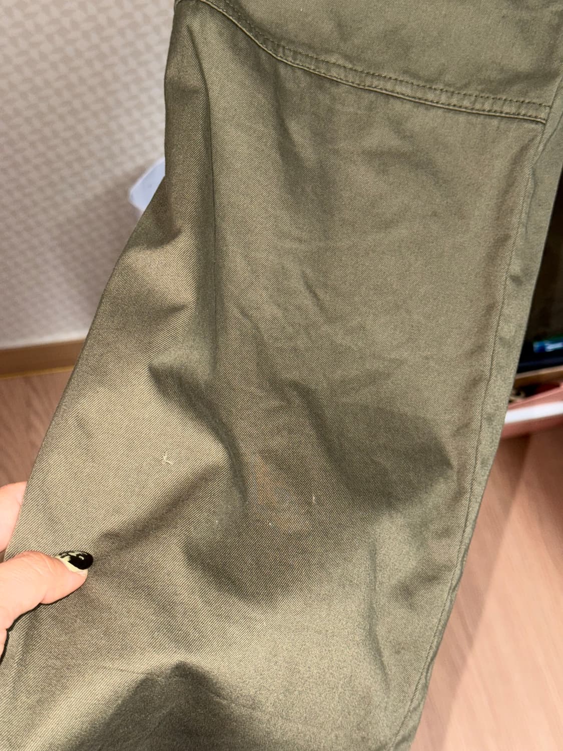 웰빙익스프레스 워시드 코튼 카고 팬츠 카키 M 상품이미지7